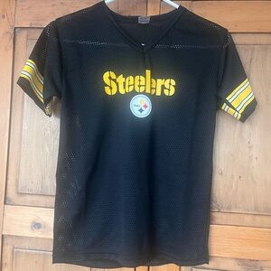 Youth Medium Steelers Black and Yellow Jersey